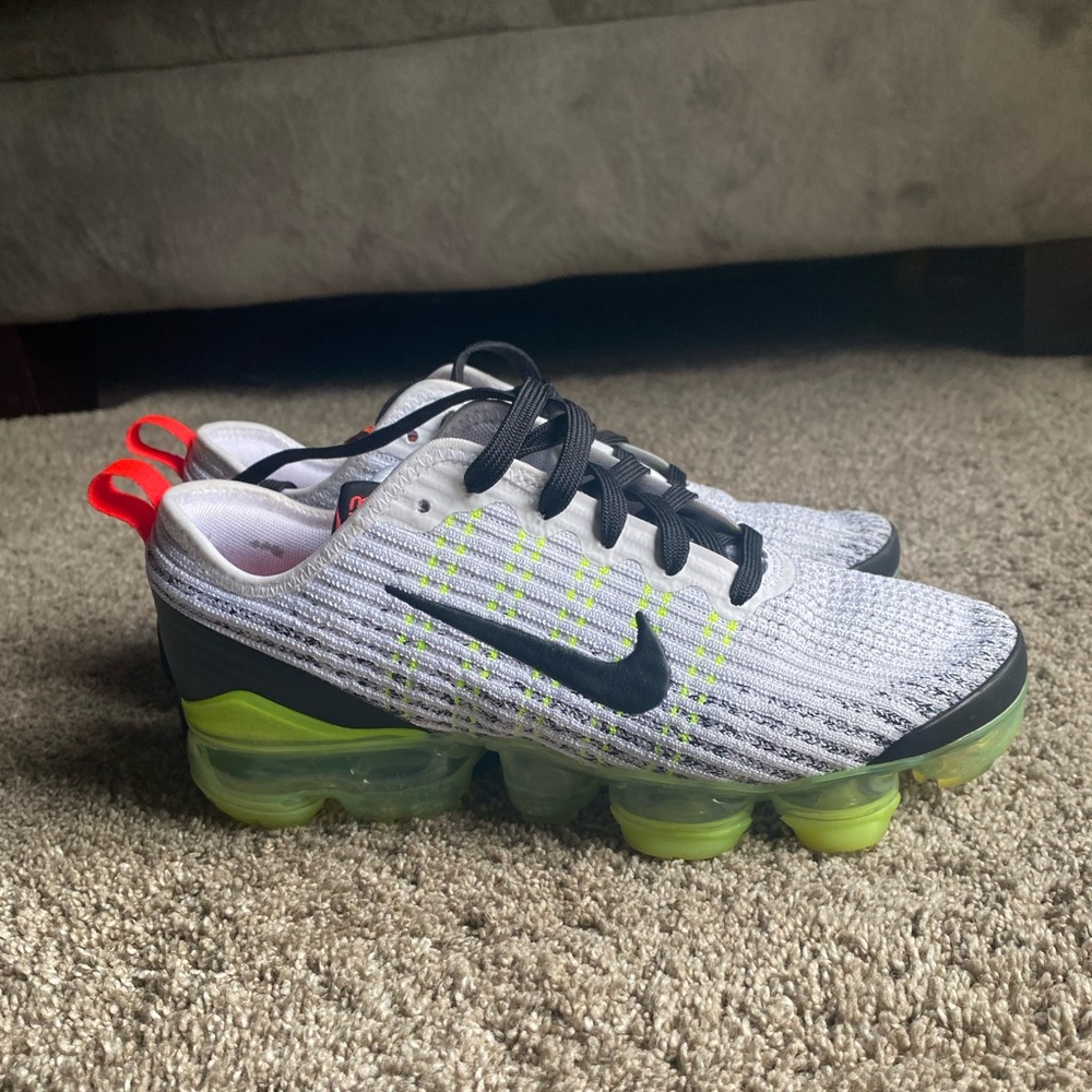 Nike Air VaporMax Flyknit 3 GS 'White Volt'